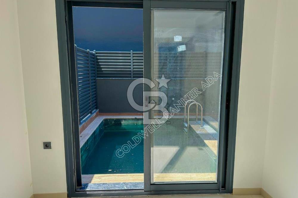 Kuşadası Marina'da Müstakil havuzlu lüks 1+1 Kiralık Daire