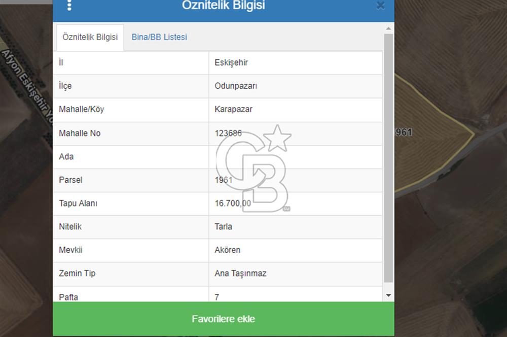 CB CITY'DEN KARAPAZAR MH. YOLA 147M CEPHELİ TARLA