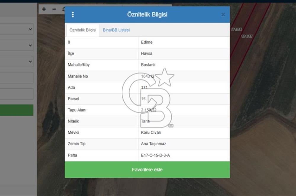 CB MAJOR 'DEN EDİRNE HAVSA BOSTANLI KÖYÜ SATILIK KÖY İMARLI ARSA