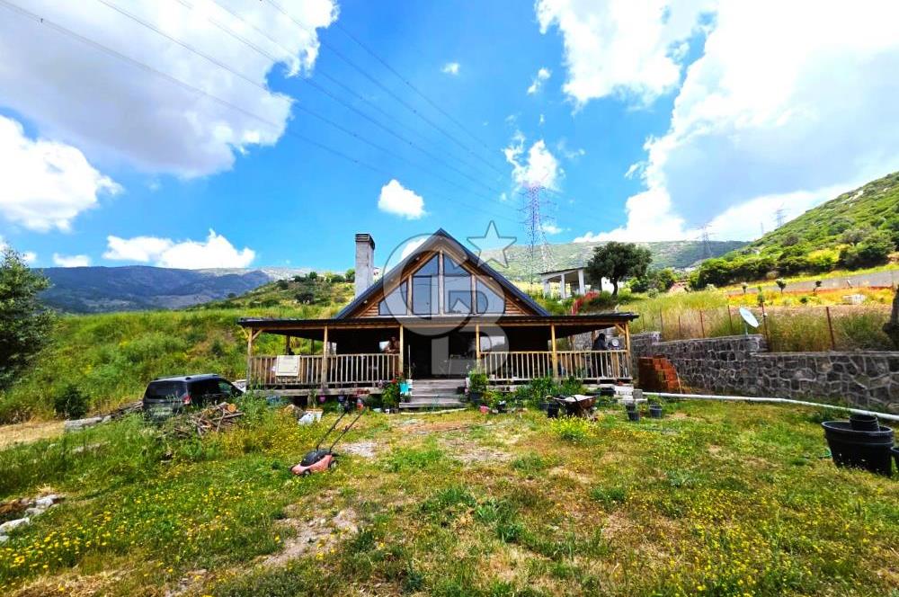 BORNOVA EĞRİDERE'DE 1000 M2 ARSA İÇİNDE AHŞAP BAĞ EVİ SATILIK