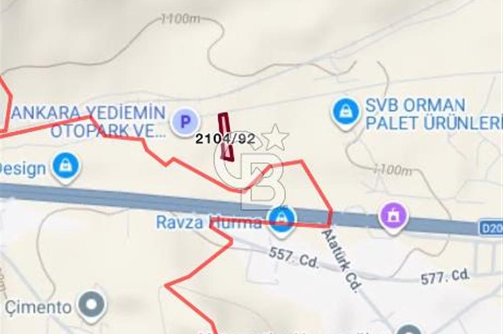 Hasanoğlan Bahçelievler’de Ana Yola Yakın 2.609 m² Satılık Arazi