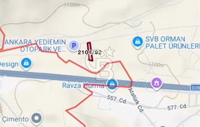 Hasanoğlan Bahçelievler’de Ana Yola Yakın 2.609 m² Satılık Arazi