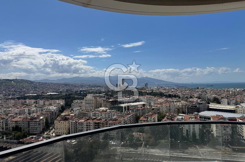 EVORA İZMİR L BLOK’TA TAM DENİZ MANZARALI 17. KAT KİRALIK 1+1