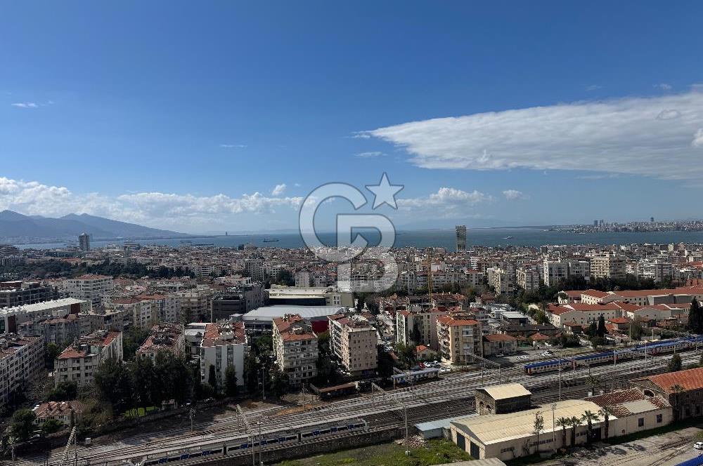 EVORA İZMİR L BLOK’TA TAM DENİZ MANZARALI 17. KAT KİRALIK 1+1