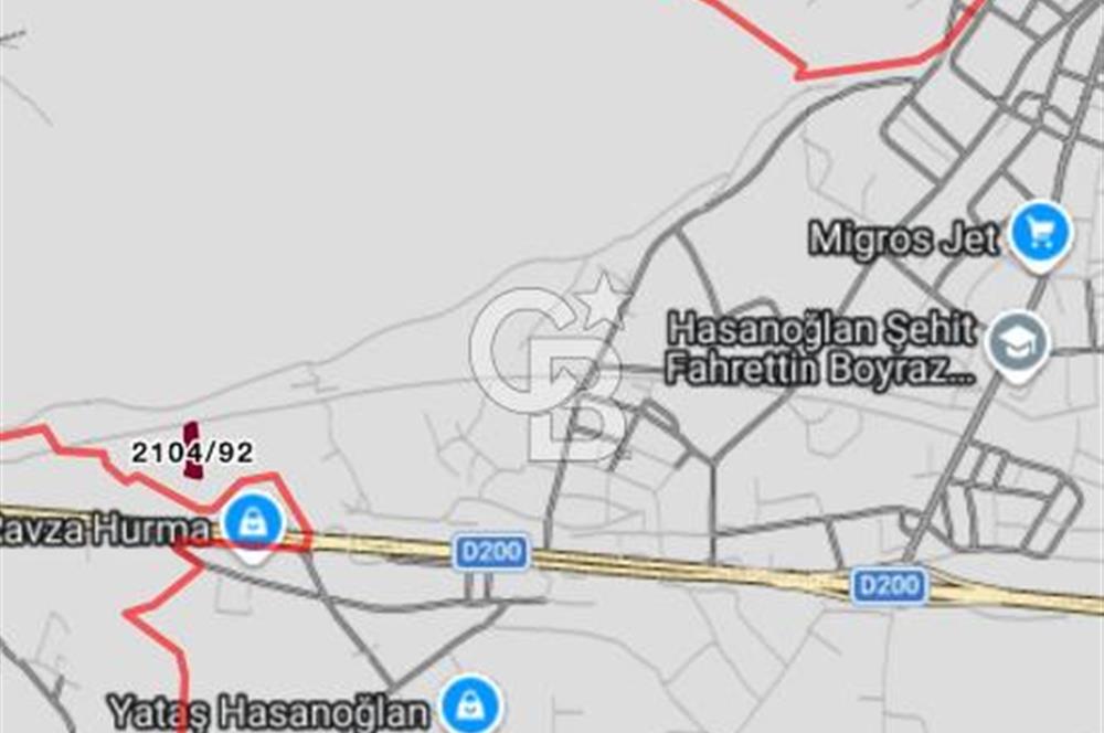 Hasanoğlan Bahçelievler’de Ana Yola Yakın 2.609 m² Satılık Arazi