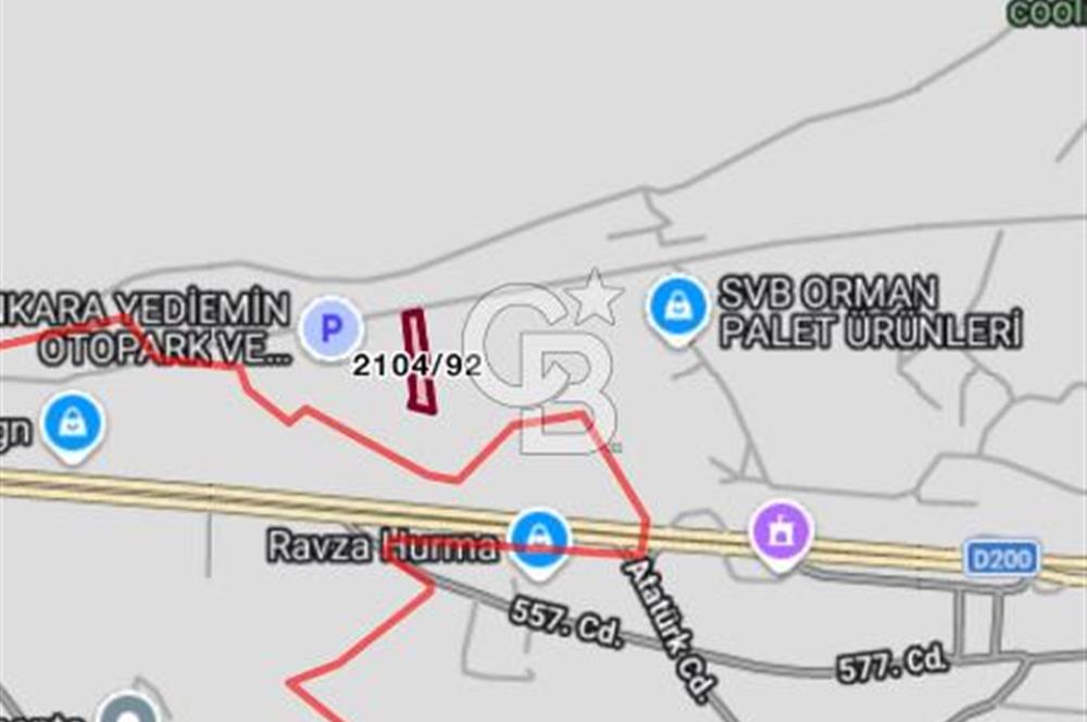 Hasanoğlan Bahçelievler’de Ana Yola Yakın 2.609 m² Satılık Arazi