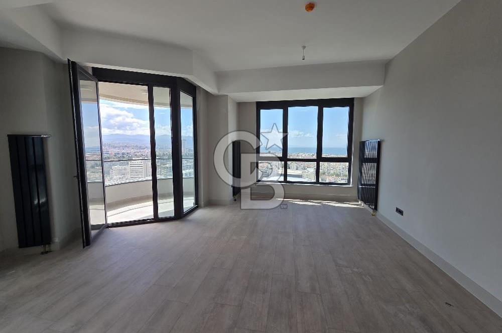 EVORA İZMİR L BLOK’TA TAM DENİZ MANZARALI 17. KAT KİRALIK 1+1