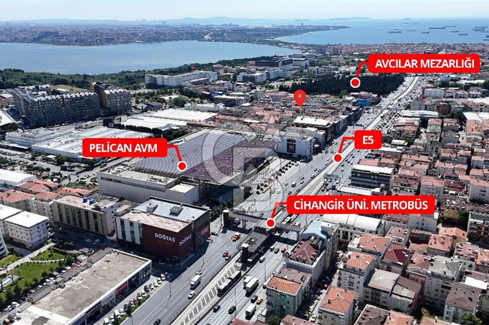 AVCILAR ÜNİVERSİTE MAH. E-5/METROBÜSE YAKIN 140 m² DEPOLU DÜKKAN