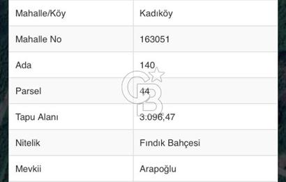 CB LİKA' DAN ÇARŞIBAŞI KADIKÖY'DE MERKEZE YAKIN SATILIK ARSA