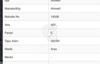 Manisa Ahmetli de Konut + Ticari İmarlı Satılık Arsa