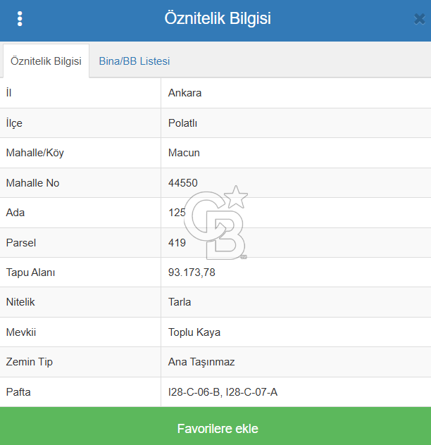 ANKARA POLATLI MACUN DA SATILIK TARLA