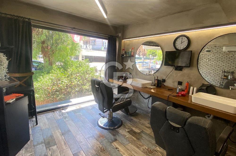 İzmir Hasan Tahsin caddesinde devren kiralık berber güzellik salonu