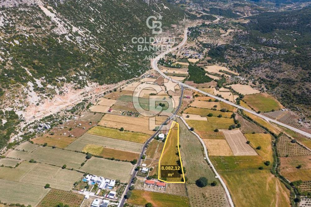 ANTALYA KAŞ BEZİRGAN DA CB ARDEN DEN 8082 m² SATILIK TARLA