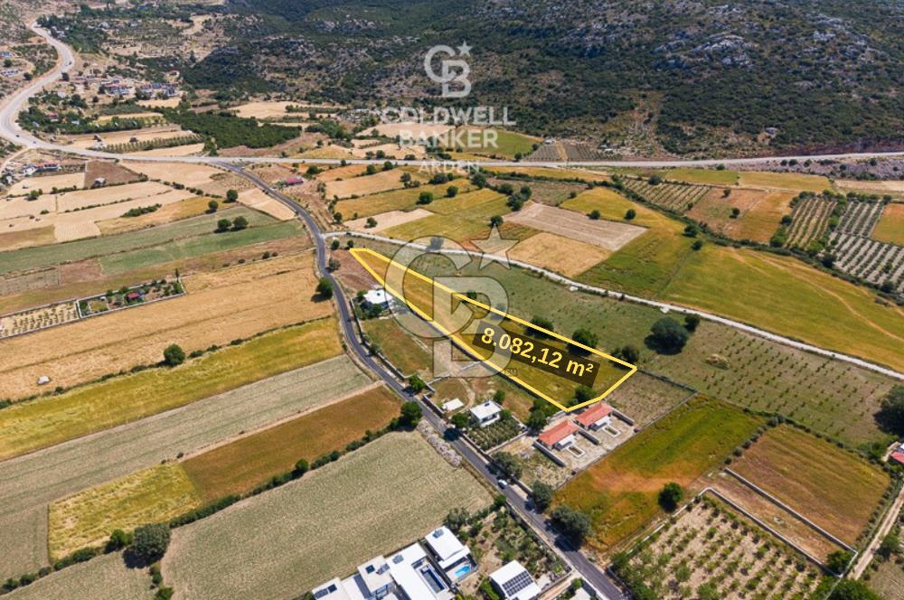 ANTALYA KAŞ BEZİRGAN DA CB ARDEN DEN 8082 m² SATILIK TARLA