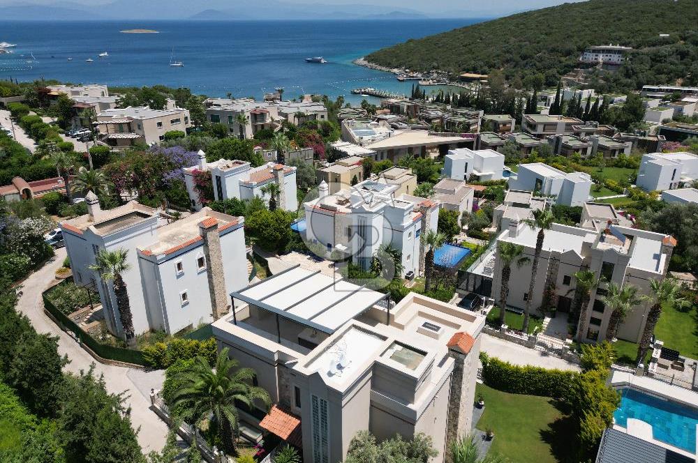 BODRUM HEBİL KOYUNDA ÖZEL HAVUZLU ŞÖMİNELİ LÜKS 6+2 VİLLA