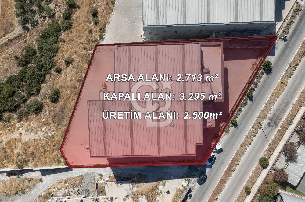 İzmir İTOB OSB'de yüksek tavanlı Prestijli Üretim Tesisi