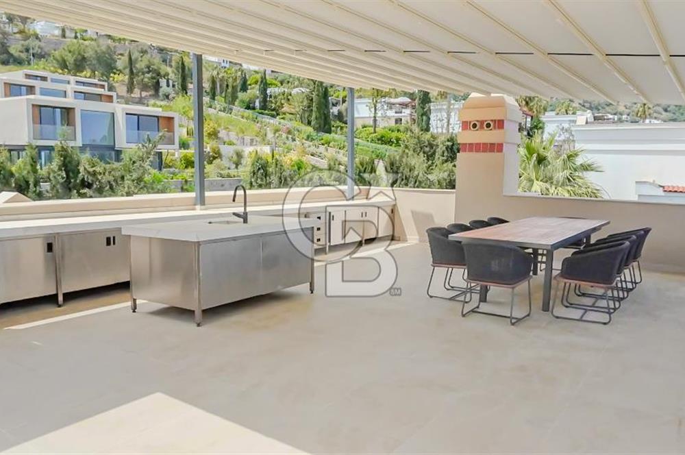 BODRUM HEBİL KOYUNDA ÖZEL HAVUZLU ŞÖMİNELİ LÜKS 6+2 VİLLA