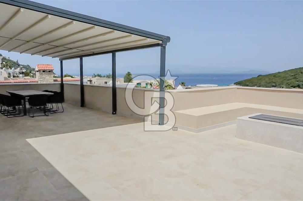 BODRUM HEBİL KOYUNDA ÖZEL HAVUZLU ŞÖMİNELİ LÜKS 6+2 VİLLA