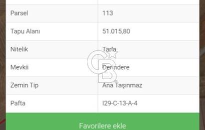 BEYNAM'DA İMAR SINIRINDA 51 DÖNÜM TEK TAPU SATILIK ARSA