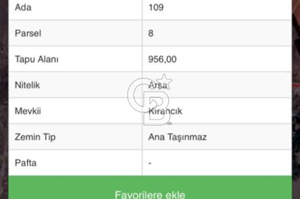 AYAŞ ILICA'DA 956 M2 VİLLA İMARLI ARSA