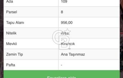 AYAŞ ILICA'DA 956 M2 VİLLA İMARLI ARSA