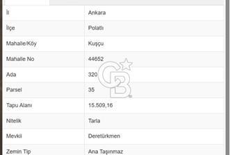 Polatlı Kuşcu'da Satılık 15.509 m² Yatırımlık Tarla - 3 - 354699