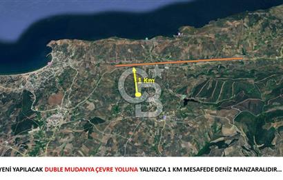 MUDANYA ÇEVRE YOLU PROJESİNE 1 KM MESAFEDE DENİZ MANZARALI YATIRIMLIK