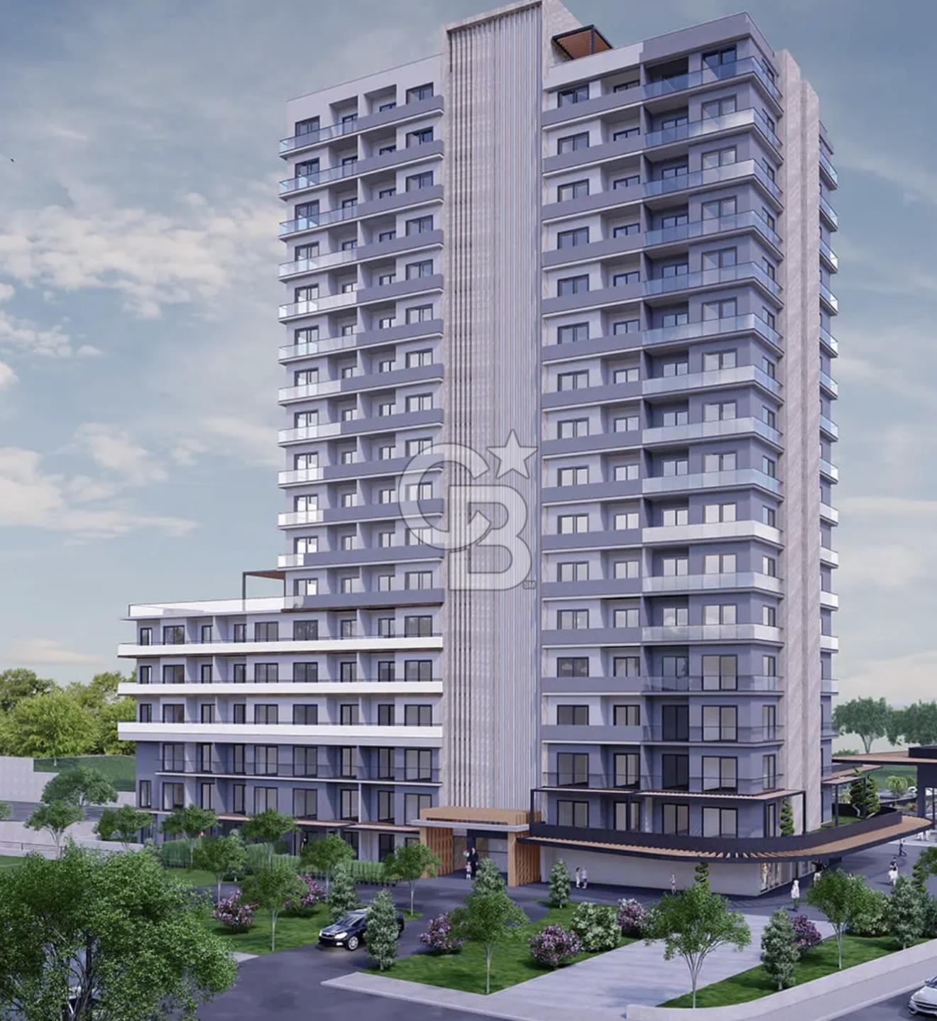 YAŞAMKENT BORDO YAŞAM KONUTLARINDA BOŞ SATILIK REZİDAS 1+1 DAİRE