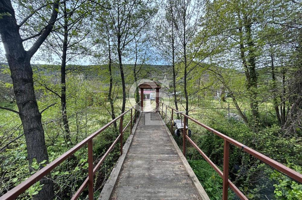 GEMLİK BÜYÜKKUMLA'da İÇİNDEN DERE GEÇEN, KÖPRÜLÜ BAHÇE