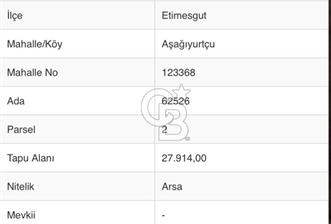 ANKARA ETİMESGUT AŞAĞI YURTÇU'DA 200M2 SATILIK HİSSELİ ARSA - 8 - 355165
