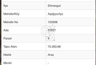 ANKARA ETİMESGUT AŞAĞI YURTÇU'DA 1516M2 SATILIK HİSSELİ ARSA - 8 - 355159