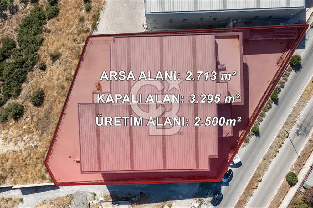 İzmir İTOB OSB'de yüksek tavanlı Prestijli Üretim Tesisi