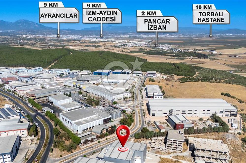 İzmir İTOB OSB'de yüksek tavanlı Prestijli Üretim Tesisi