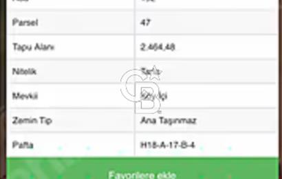 Çanakkale Biga Balıklıçeşme de satılık 7202 m2 tarla