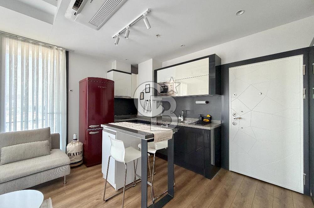 BORNOVA AVCILAR EFFECT KİRALIK 1+1 TADİLATLI KÖŞE KONUMLU DAİRE