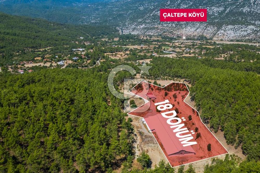 MANAVGAT ÇALTEPE'DE MUAZZAM ARAZİSİ İLE SATILIK ÇİFTLİK