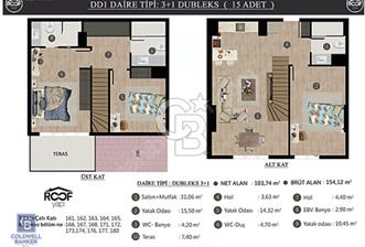 GÖKTÜRK İSTANBUL CAD.ROOF YAPIDAN SATILIK 3+1 SIFIR DUBLEX DAİRE - 7 - 355323