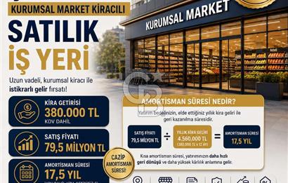 ÇAĞLAYAN ADLİYESİ YANINDA KURUMSAL MARKET KİRACILI SATILIK TİCARİ GAYRİMENKUL