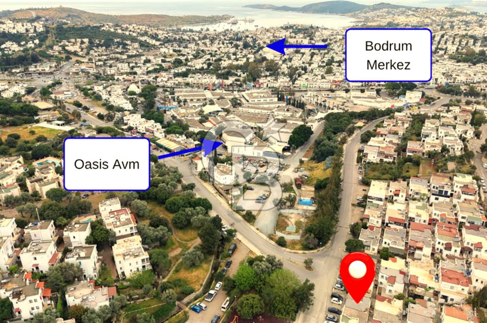 Bodrum Satılık Oasis Avm Yakını Köşe Konum ( 2+1 ve 1+1) Ev