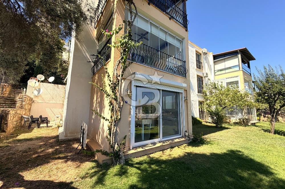 Bodrum Merkez'de Satılık Geniş Site İçi 2+1 Bahçe Katı Daire