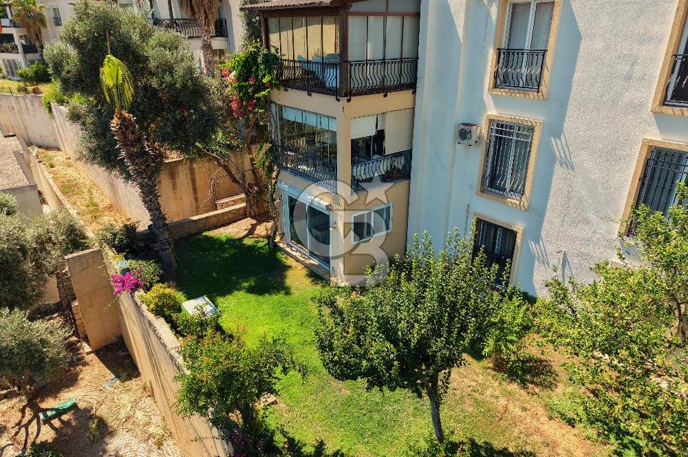 Bodrum Merkez'de Satılık Geniş Site İçi 2+1 Bahçe Katı Daire