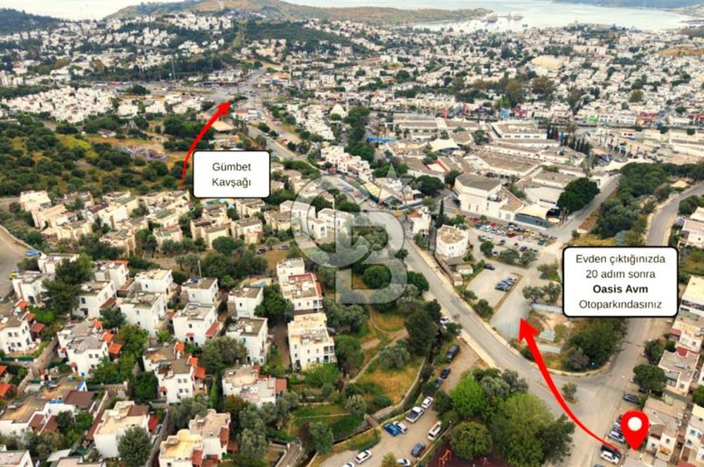 Bodrum Satılık Oasis Avm Yakını Köşe Konum ( 2+1 ve 1+1) Ev
