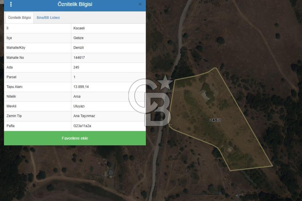 GEBZE DENİZLİ'DE KONUT (VİLLA PRJ)İMARLI GÖL MANZARALI MUHTEŞEM
