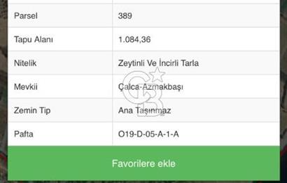 DATÇA KIZLAN'DA DENİZE YAKIN 1084 m² SATILIK TARLA