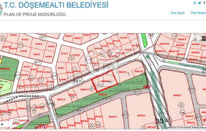 ANTALYA DÖŞEMEALTINDA 4 VEYA 5 ADET VİLLALIK SATILIK İMARLI ARSA