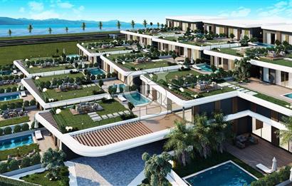 ÇEŞME 16 EYLÜL'DE Inn Saranda Suits'te Satılık 1+1 Deniz Cephe Daire 