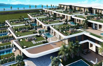 ÇEŞME 16 EYLÜL'DE Inn Saranda Suits'te Satılık 1+1 Deniz Cephe Daire 