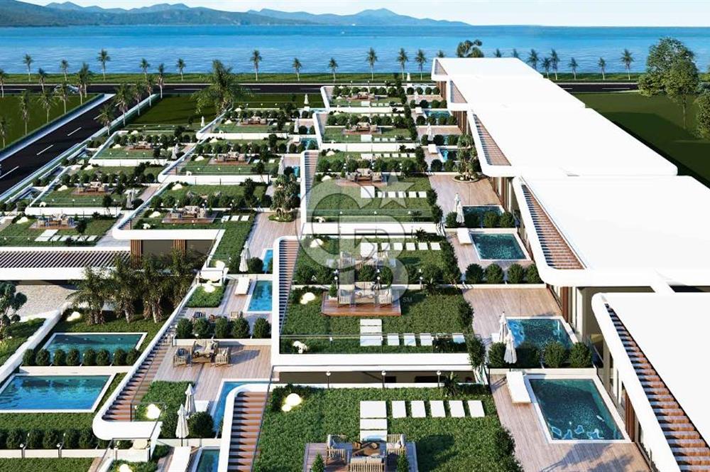 ÇEŞME 16 EYLÜL'DE Inn Saranda Suits'te Satılık 1+1 Deniz Cephe Daire 