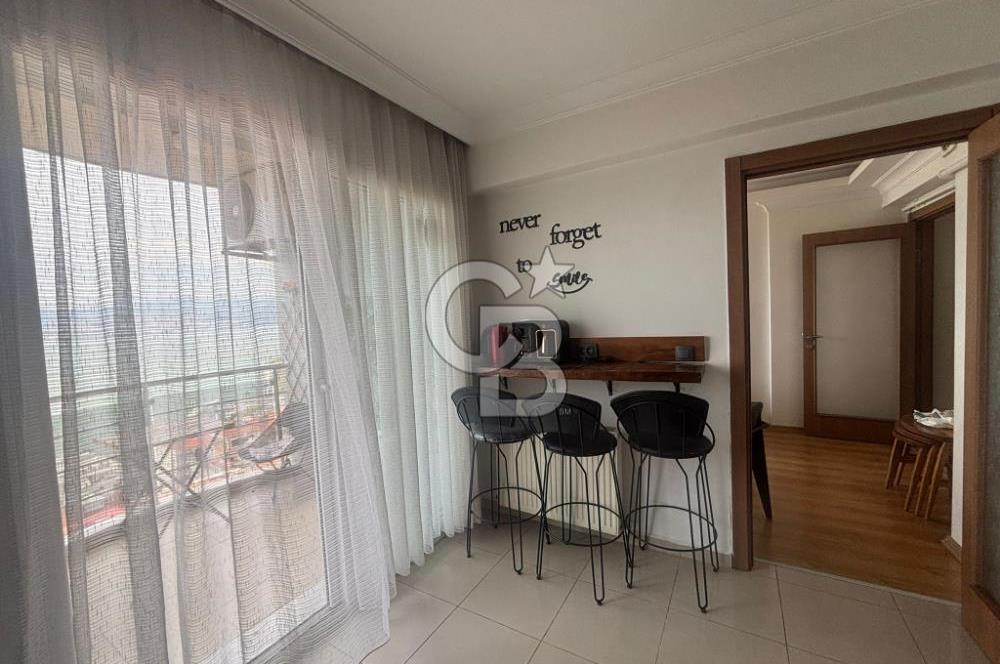 Tarihi Asansör yakını Ful Deniz Manzaralı Kiralık 3+1EşyalıDaire