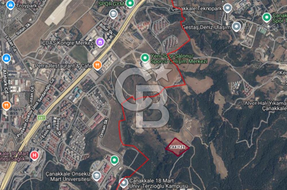 ÇANAKKALE MERKEZ SARI BÖLGEDE SATILIK ARAZİ